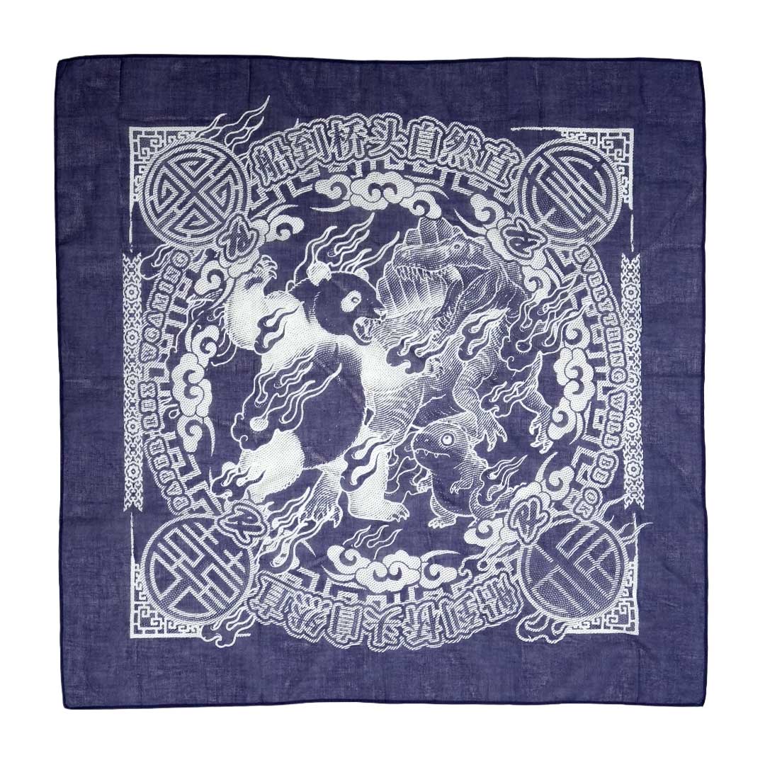 PSICOMサイコム リトマス バンダナ 藍染 PRX Immortal Three Bandana Navy – Paper Rex Shop