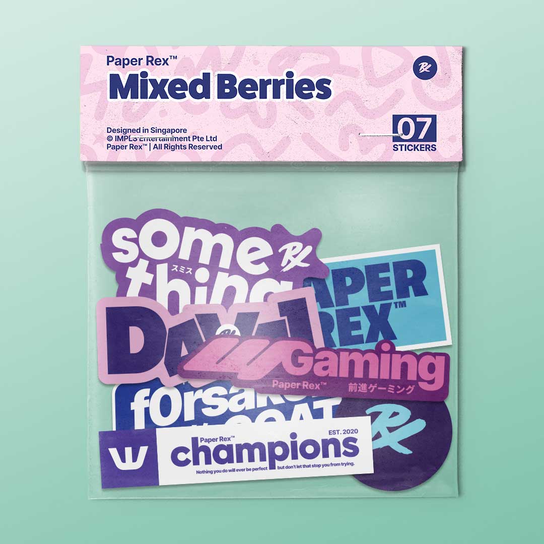 PRX Mixed Berries Sticker Pack – Paper Rex Shop