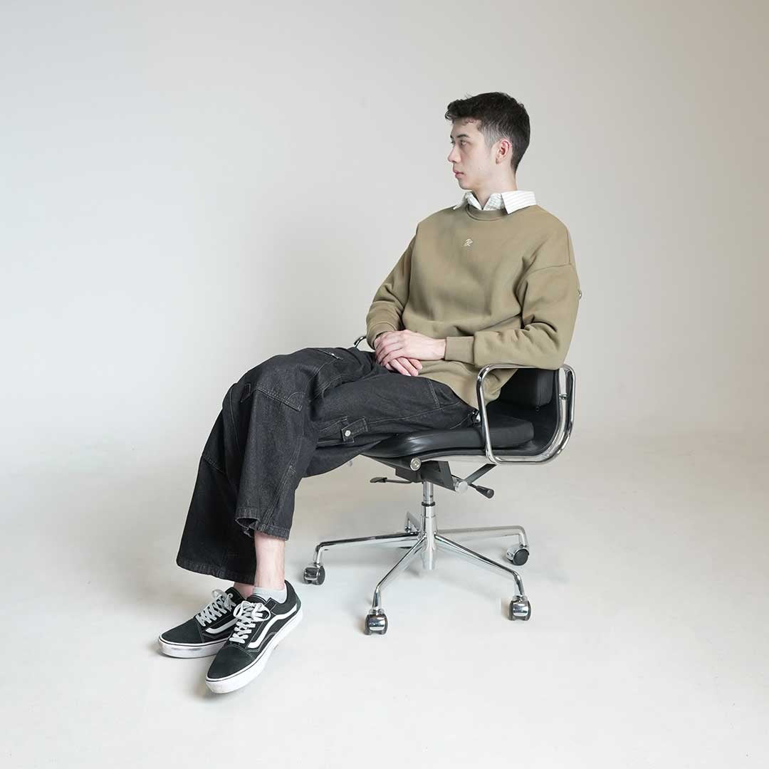 PRX Olive Oversized Sweatshirt