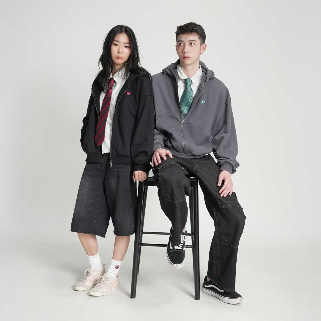 PRX Zip Hoodie Black – Paper Rex Shop