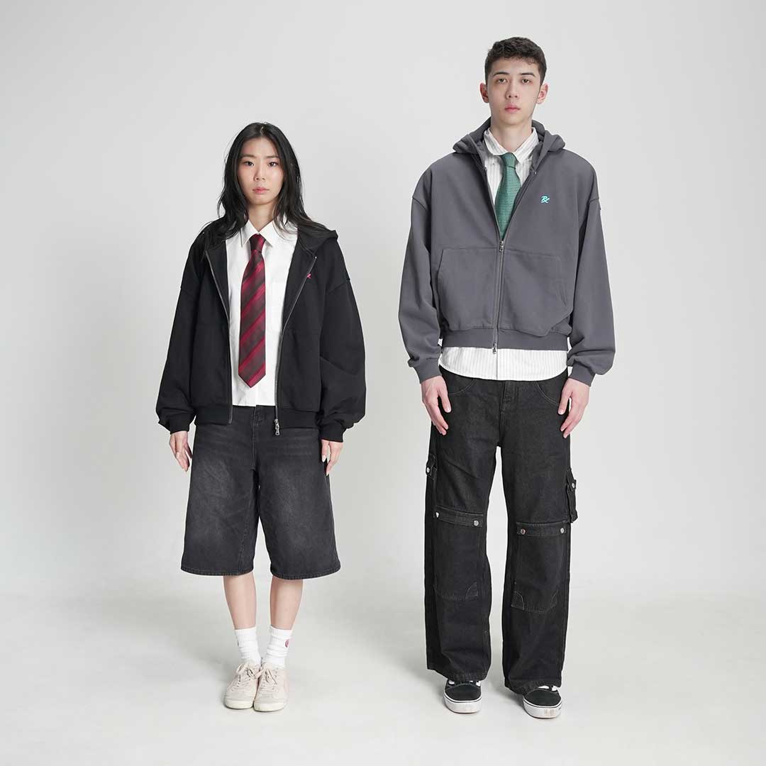 PRX Zip Hoodie Grey – Paper Rex Shop